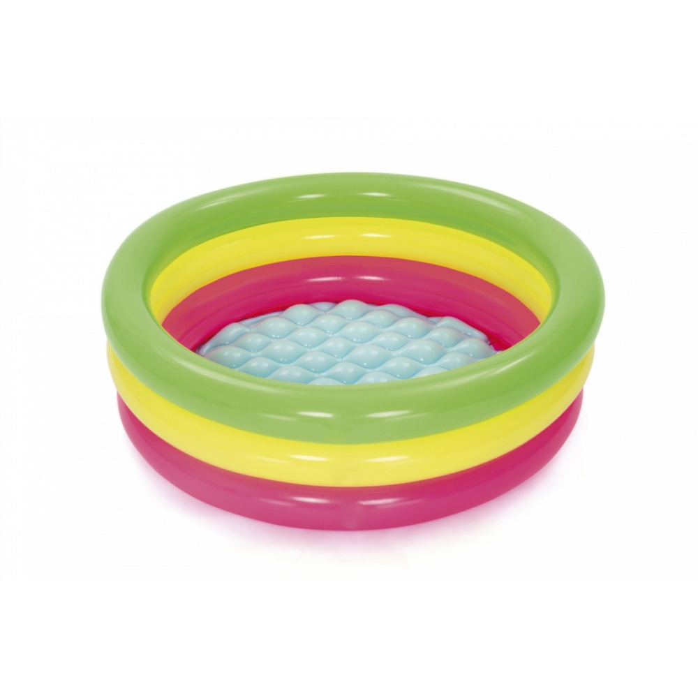Pripučiamas vaivorykštinis baseinas 70 cm x 24 cm "Bestway" 51128-Žaislai, Lauko žaislai, Baseinai, Pripučiami baseinai-e-vaikas