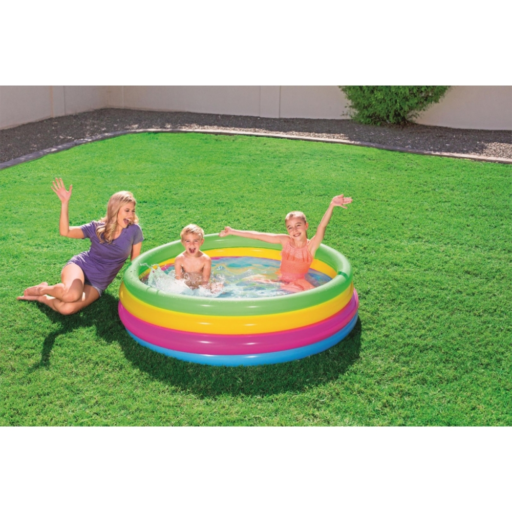 Tęczowy basen dmuchany 157 x 46 cm Bestway 51117