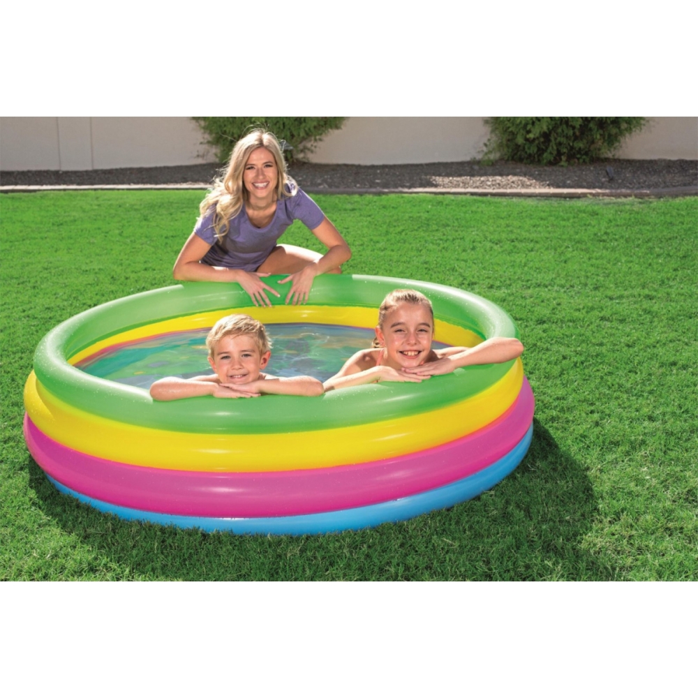 Pripučiamas baseinas 157 x 46 cm Bestway 51117 Vaivorykštė-Žaislai, Lauko žaislai, Baseinai, Pripučiami baseinai-e-vaikas