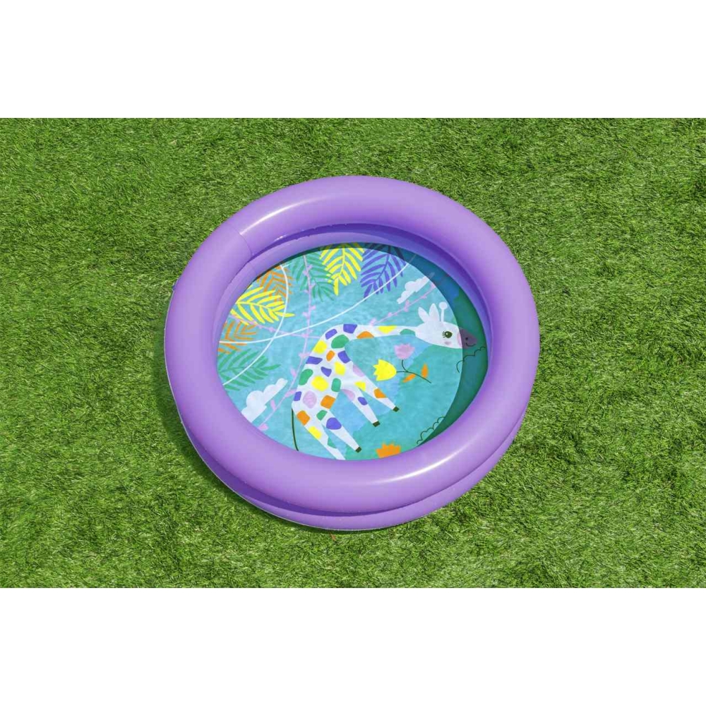Dmuchany Basen dla dzieci Brodzik Fioletowy 61x15cm BESTWAY + Łatka naprawcza
