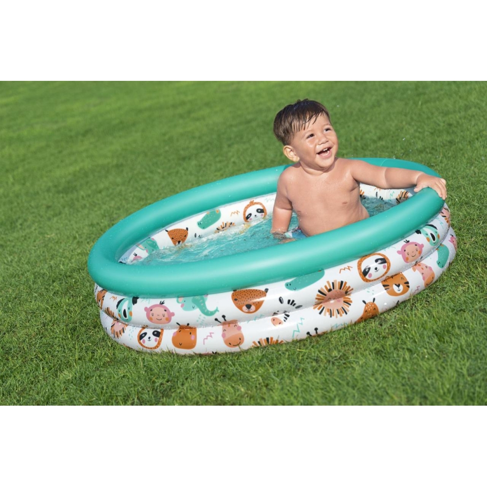 Basen dmuchany Brodzik dla dzieci 102x25cm Rybki BESTWAY + Łatka naprawcza
