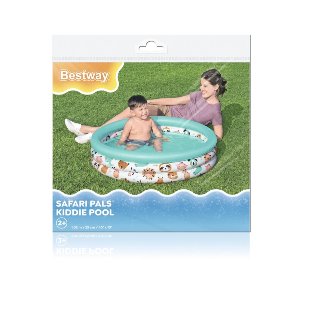 Pripučiamas baseinas BESTWAY su žuvytėmis, 102 x 25 cm + lopas