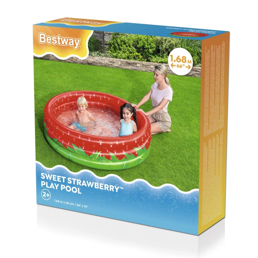 Pripučiamas baseinas BESTWAY Sweet Strawberry 160x38cm