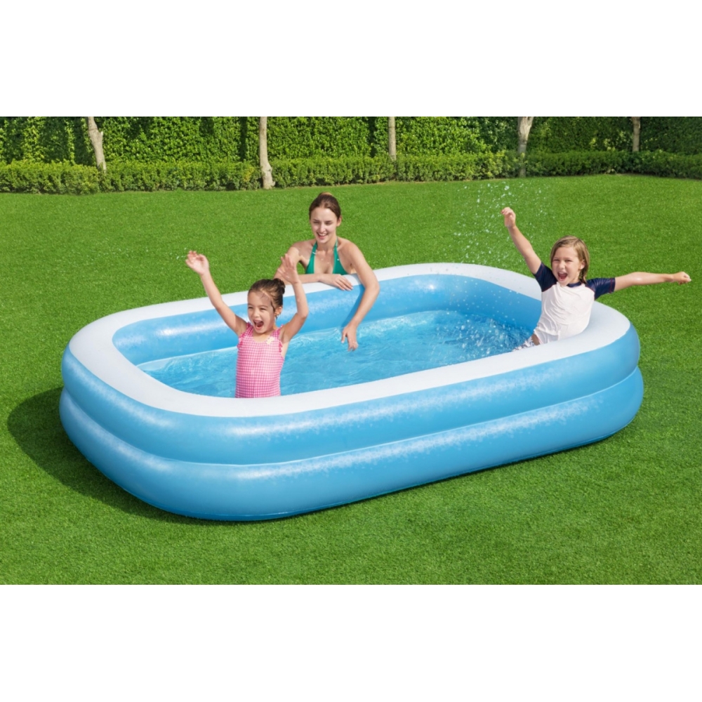 Pripučiamas šeimyninis baseinas 262 x 175 x 51 cm Bestway 54006-Žaislai, Lauko žaislai, Baseinai, Pripučiami baseinai-e-vaikas
