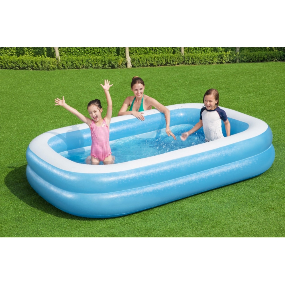Pripučiamas šeimyninis baseinas 262 x 175 x 51 cm Bestway 54006-Žaislai, Lauko žaislai, Baseinai, Pripučiami baseinai-e-vaikas