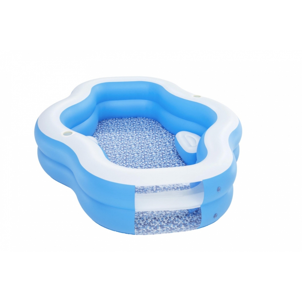 Pripučiamas šeimyninis baseinas BESTWAY 270x198x51cm + sėdynės