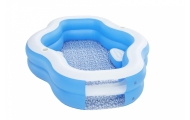 Pripučiamas šeimyninis baseinas BESTWAY 270x198x51cm + sėdynės