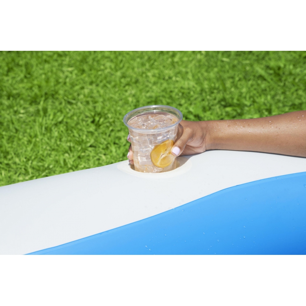 Pripučiamas šeimyninis baseinas BESTWAY 270x198x51cm + sėdynės