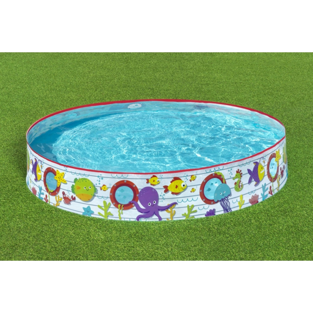 Baseinas vaikams BESTWAY Underwater World 152x25cm-Žaislai, Lauko žaislai, Baseinai, Karkasiniai baseinai-e-vaikas