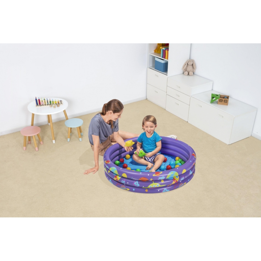 Pripučiamas baseinas 102 x 25 cm Bestway 52466-Žaislai, Lauko žaislai, Baseinai, Pripučiami baseinai-e-vaikas