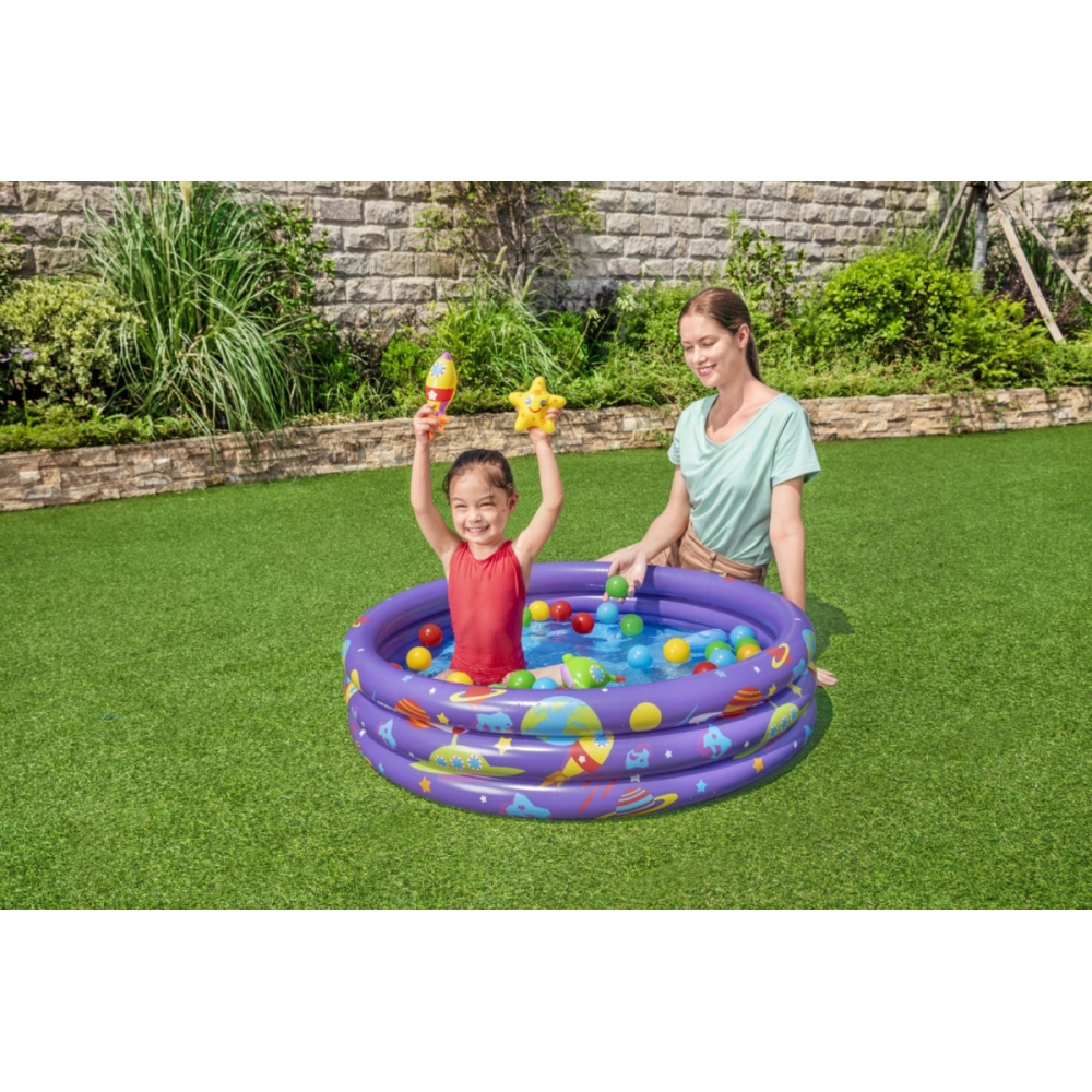 Pripučiamas baseinas 102 x 25 cm Bestway 52466-Žaislai, Lauko žaislai, Baseinai, Pripučiami baseinai-e-vaikas