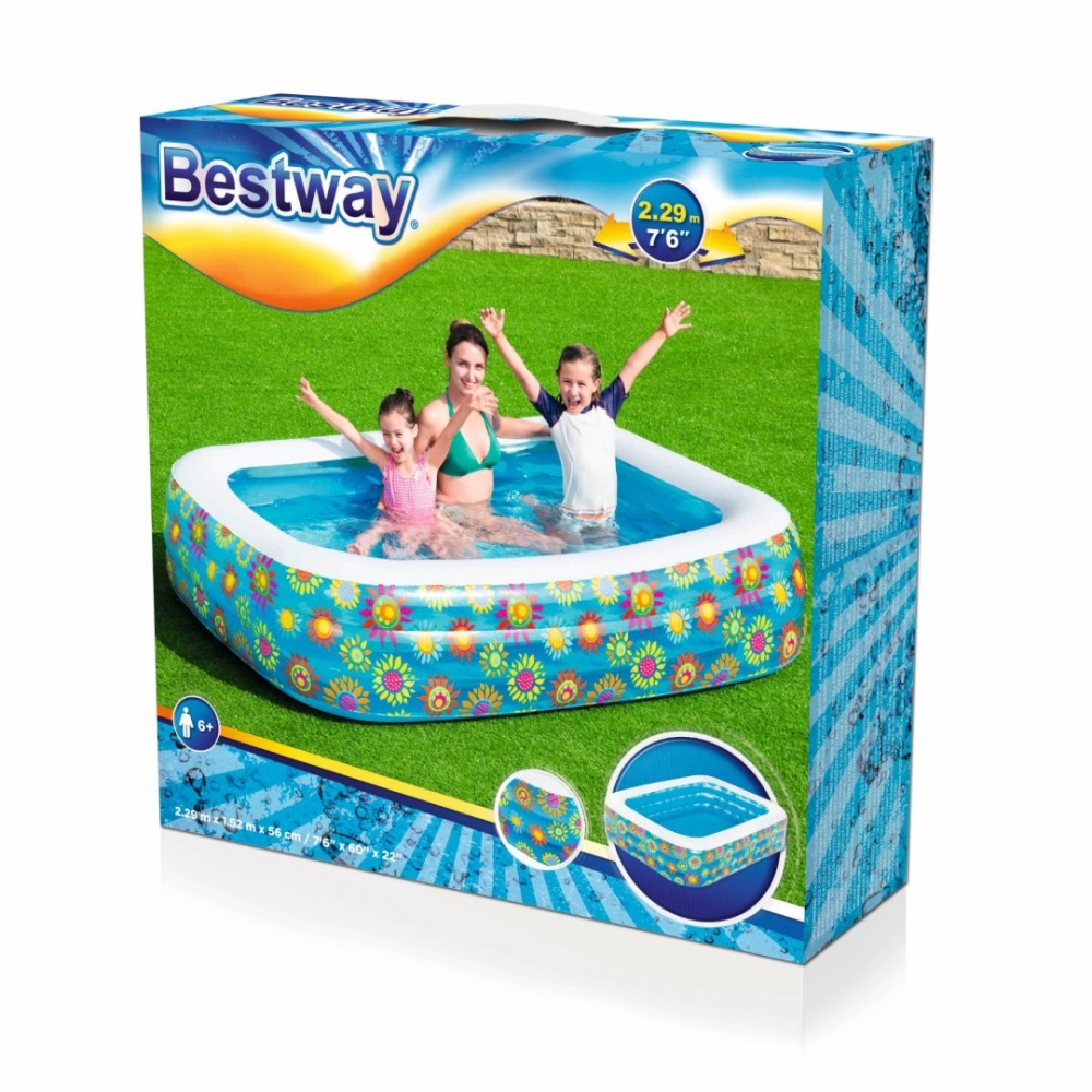 Basen Dmuchany Kwiaty 229 x 152 x 56 cm Bestway 54120