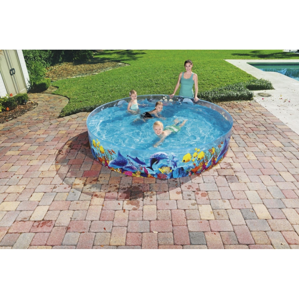 Vaikų sodo baseinas 244 cm x 46 cm "Bestway" 55031-Žaislai, Lauko žaislai, Baseinai, Karkasiniai baseinai-e-vaikas