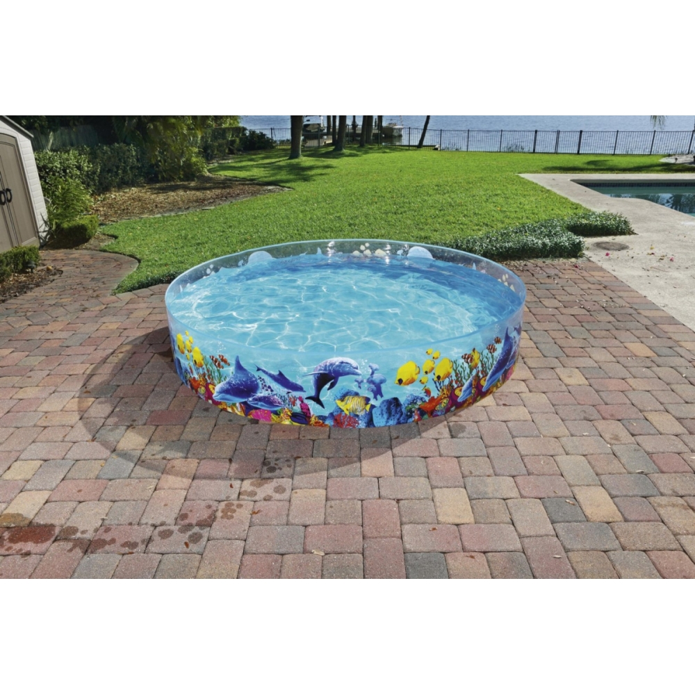 Vaikų sodo baseinas 244 cm x 46 cm "Bestway" 55031-Žaislai, Lauko žaislai, Baseinai, Karkasiniai baseinai-e-vaikas