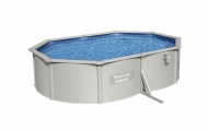 Karkasinis baseinas HYDRIUM 500x360x120, ovalo formos, 16x12 pėdų, BESTWAY 8-in-1 + smėlio filtras-Žaislai, Lauko žaislai, Basei