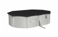 Karkasinis baseinas HYDRIUM 500x360x120, ovalo formos, 16x12 pėdų, BESTWAY 8-in-1 + smėlio filtras-Žaislai, Lauko žaislai, Basei