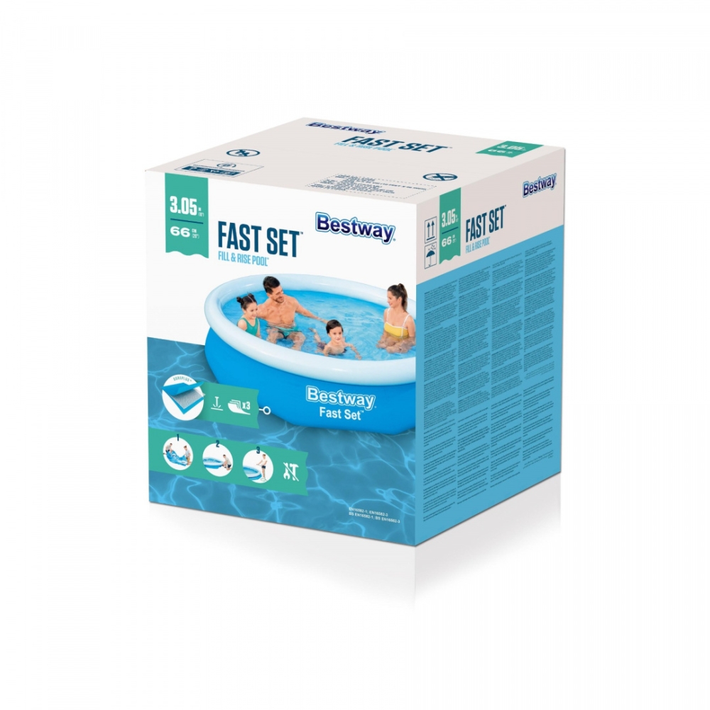 Pripučiamas baseinas 305 x 66 cm Bestway 57456