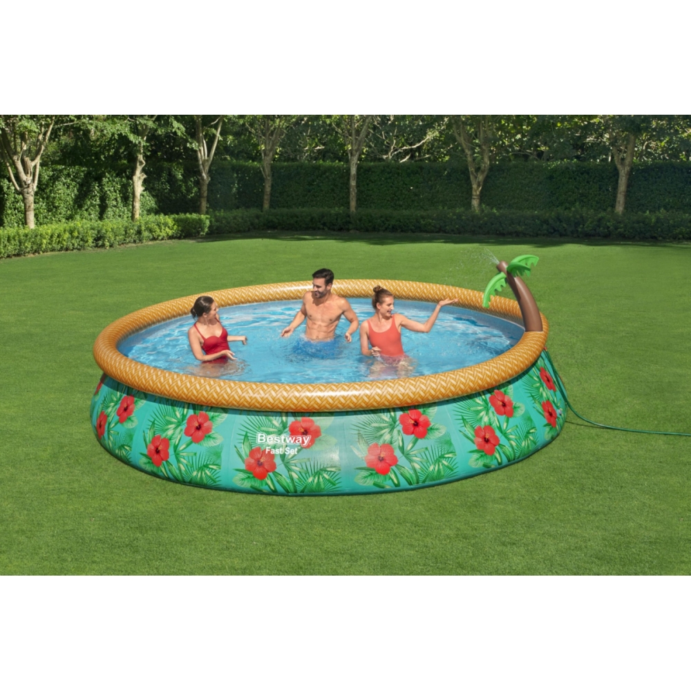 Pripučiamas baseinas su dušu Tropical 457 x 84 cm (15 pėdų) BESTWAY