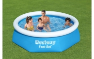 Sodo baseinas Bestway 2,44 x 61 cm 57448-Žaislai, Lauko žaislai, Baseinai, Pripučiami baseinai-e-vaikas