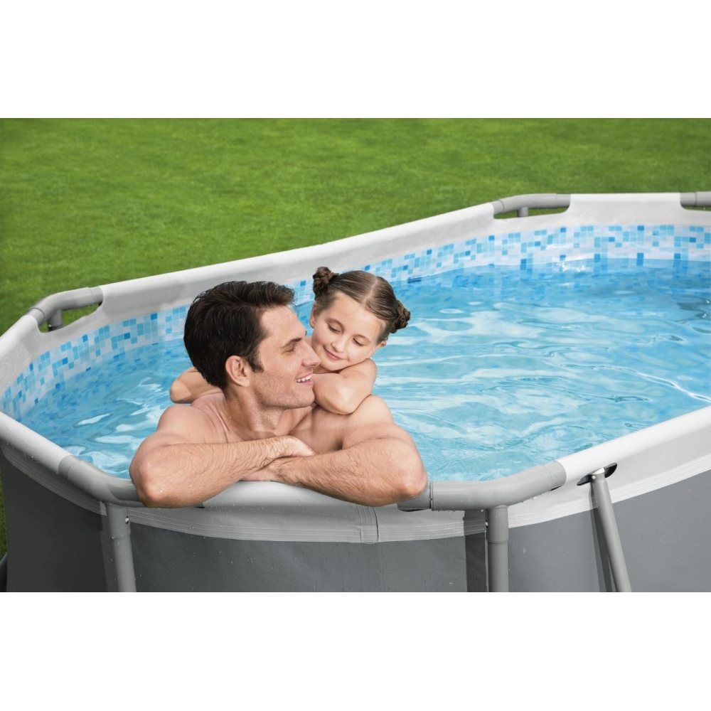 Baseinas Power Steel 305x200x84 10x6FT BESTWAY + 5in1 + ChemConnect