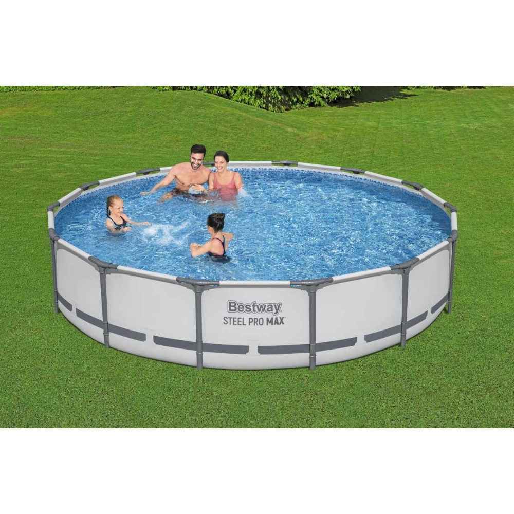 Baseinas Steel Pro MAX 427x84 14FT BESTWAY 3in1 + siurblys + filtras II
