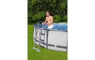 Karkasinis baseinas Steel Pro MAX 457x107 15 pėdų BESTWAY 5-in-1 + siurblys + kopėčios + dangtis