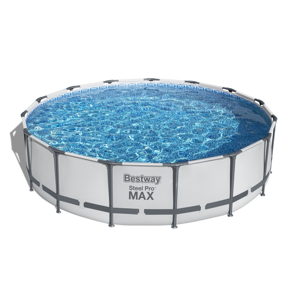Basen stelażowy Steel Pro MAX 457x107 15FT BESTWAY 5w1 + Pompa + Drabinka + Pokrywa
