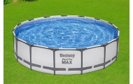 Basen stelażowy Steel Pro MAX 457x107 15FT BESTWAY 5w1 + Pompa + Drabinka + Pokrywa