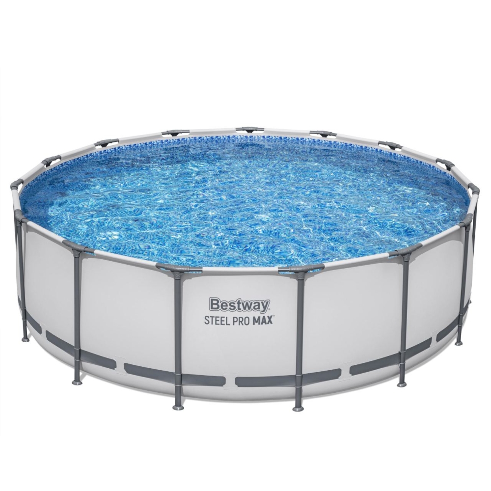 Baseinas Steel Pro MAX 457x122 15FT BESTWAY 5in1 Rack + priedai
