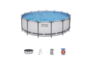 Basen stelażowy Steel Pro MAX 457x122 15FT BESTWAY 5w1 + Akcesoria
