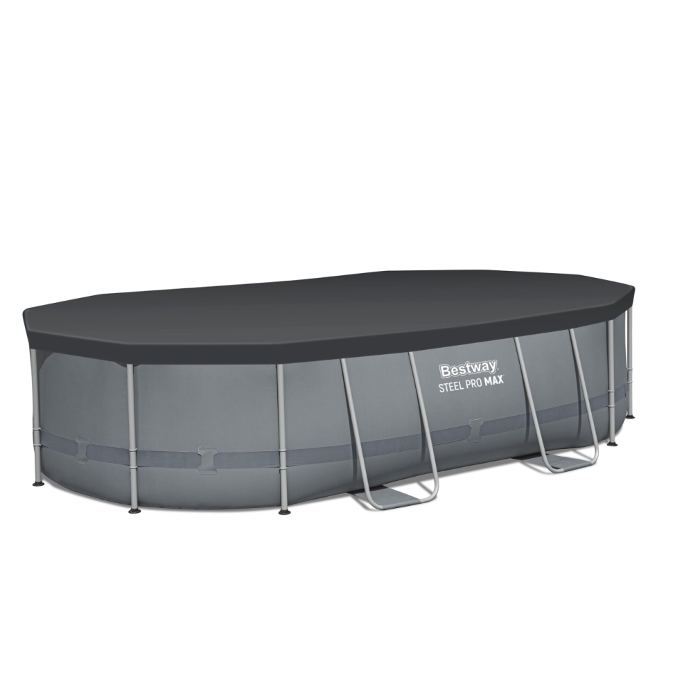 Baseinas Power Steel 488x305x107 16x10FT BESTWAY 7in1 Rack + priedai