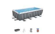 Basen stelażowy Power Steel 488x244x122 Szary 16x8FT BESTWAY 6w1