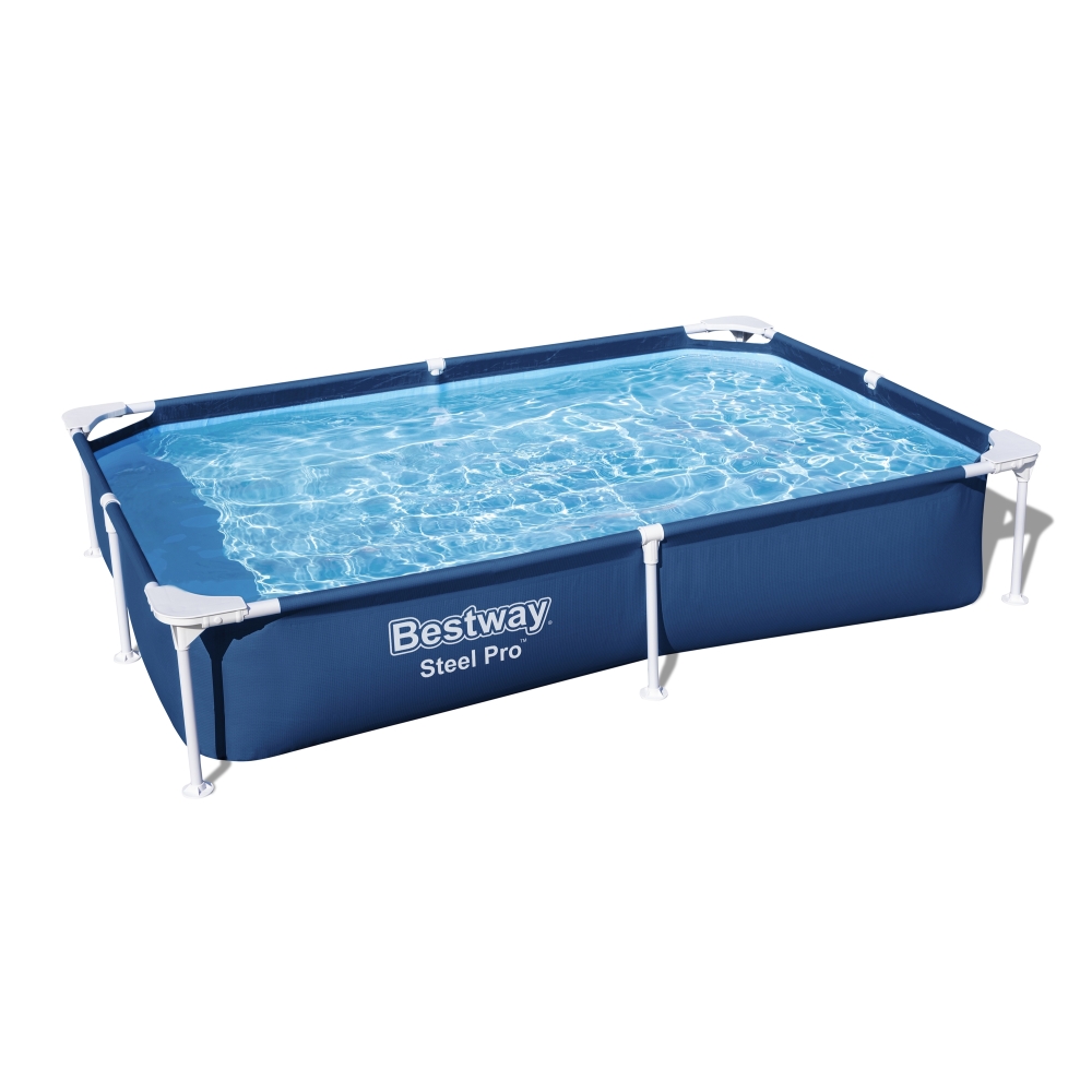 Stačiakampio formos baseinas SplashJr Steel Pro 221x150x43 BESTWAY