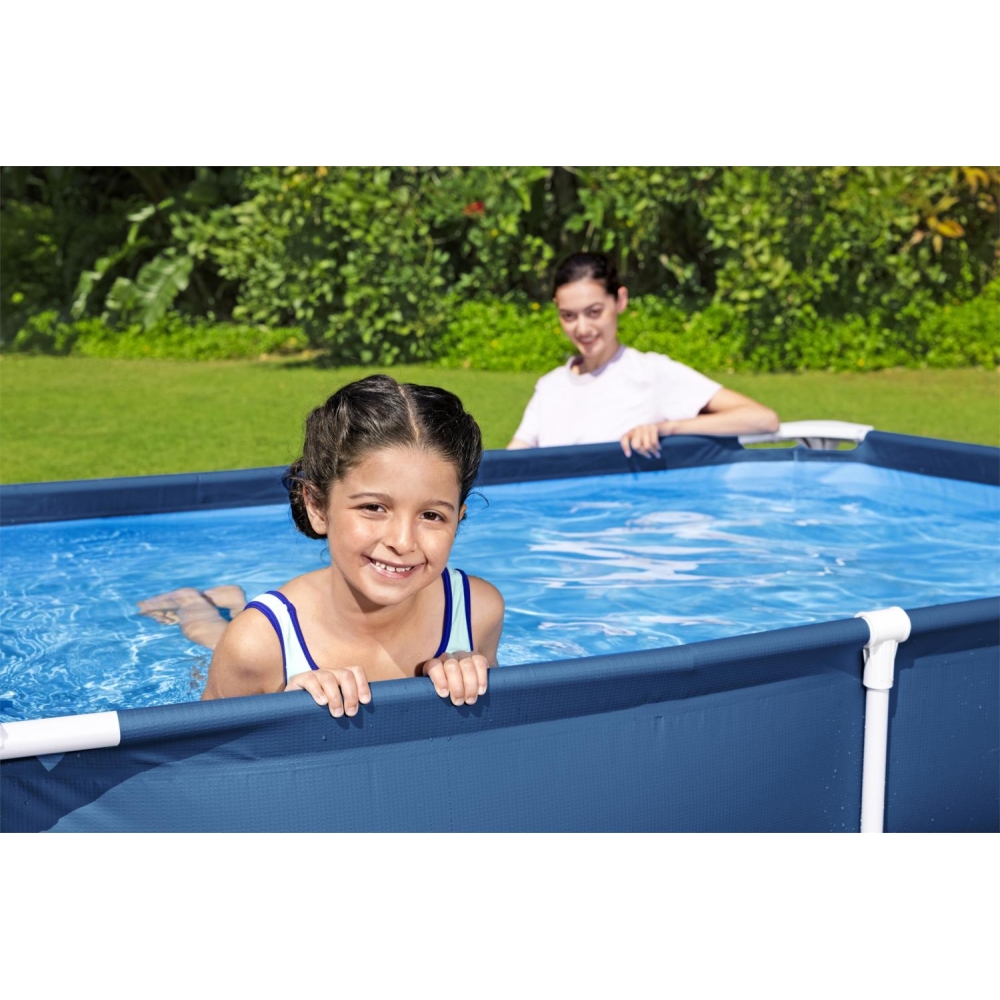 Basen Stelażowy SplashJr Steel Pro 221x150x43 BESTWAY + Zestaw naprawczy
