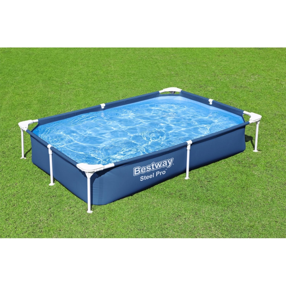 Stačiakampio formos baseinas SplashJr Steel Pro 221x150x43 BESTWAY