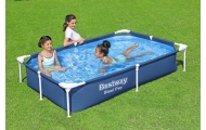 Stačiakampio formos baseinas SplashJr Steel Pro 221x150x43 BESTWAY