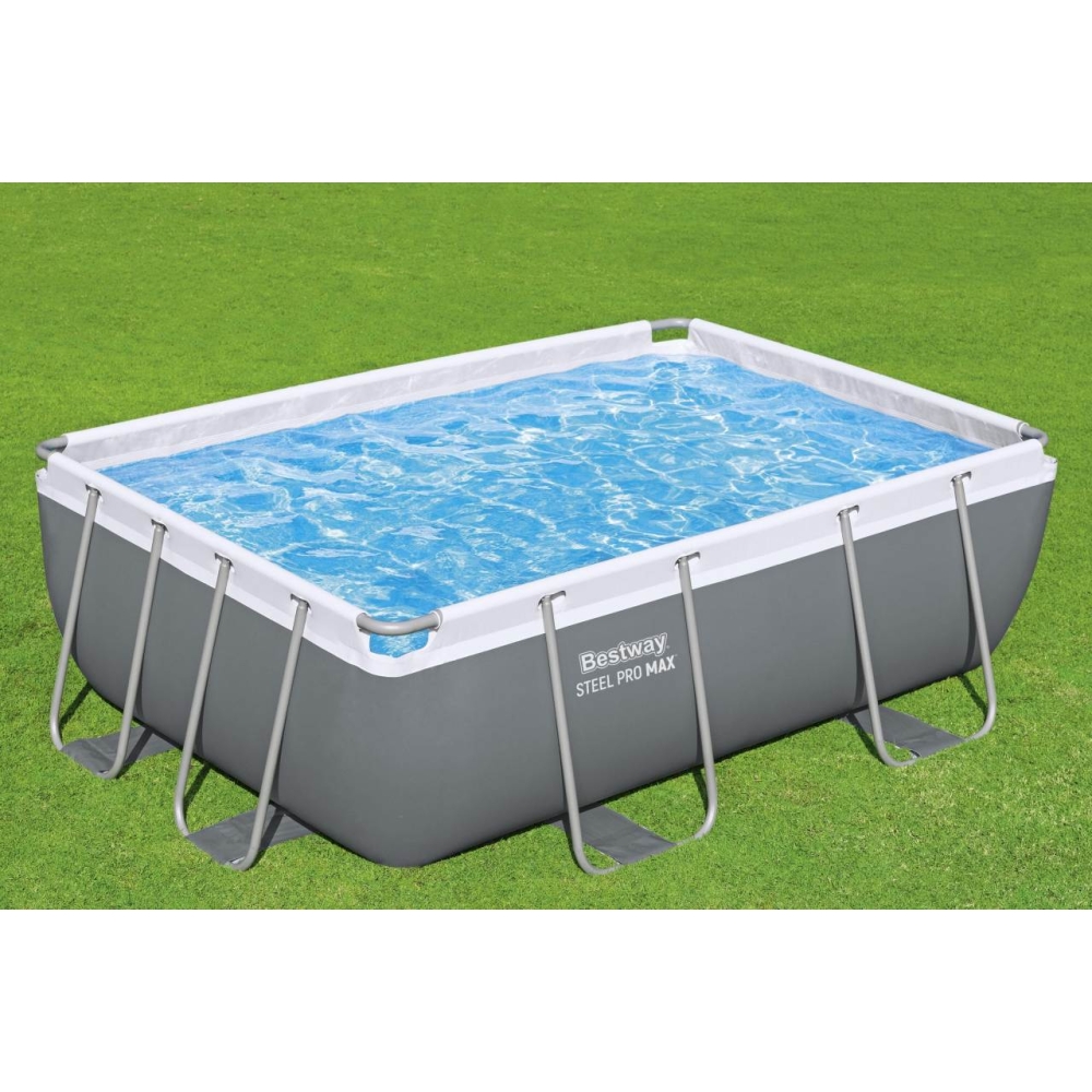 Plieninis stovo baseinas 282x196x84 9x6FT BESTWAY 4in1 + siurblys filtras