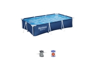 Basen Stelażowy Deluxe Steel Pro 300x201x66 BESTWAY 3w1 + Pompa + Filtr