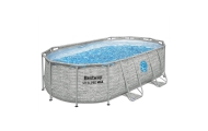 Basen stelażowy Power Steel Swim Vista z oknem 427x250x100 14x8FT BESTWAY 7w1