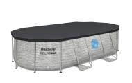 Plieninis baseinas "Power Steel Swim Vista" su langu 427x250x100 14x8FT BESTWAY 7in1