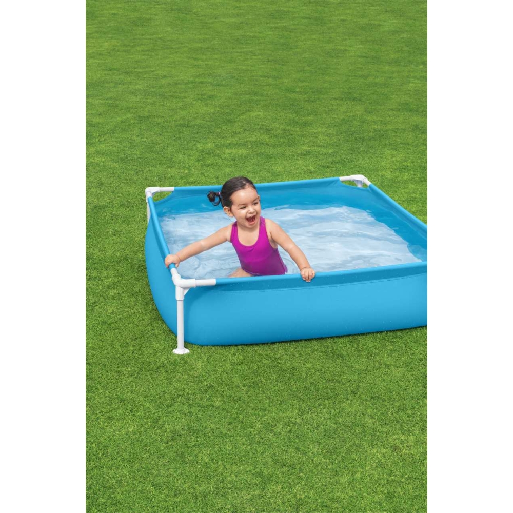 Ogrodowy Basen stelażowy dla dzieci 2+ BESTWAY Kwadrat 122x122x30,5cm