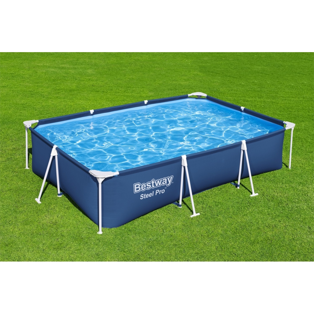 Stačiakampio formos baseinas BESTWAY Steel Pro 300x201x66cm