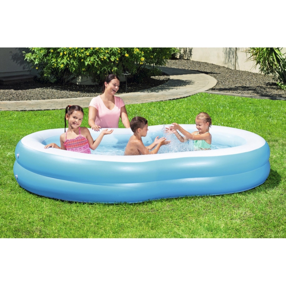 Pripučiamas baseinas 262 x 157 x 46 cm Bestway 54117-Žaislai, Lauko žaislai, Baseinai, Pripučiami baseinai-e-vaikas