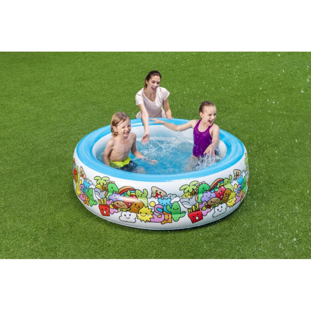 Pripučiamas apvalus baseinas 152 x 51 cm Bestway 51121-Žaislai, Lauko žaislai, Baseinai, Pripučiami baseinai-e-vaikas