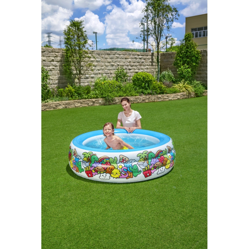 Pripučiamas apvalus baseinas 152 x 51 cm Bestway 51121-Žaislai, Lauko žaislai, Baseinai, Pripučiami baseinai-e-vaikas