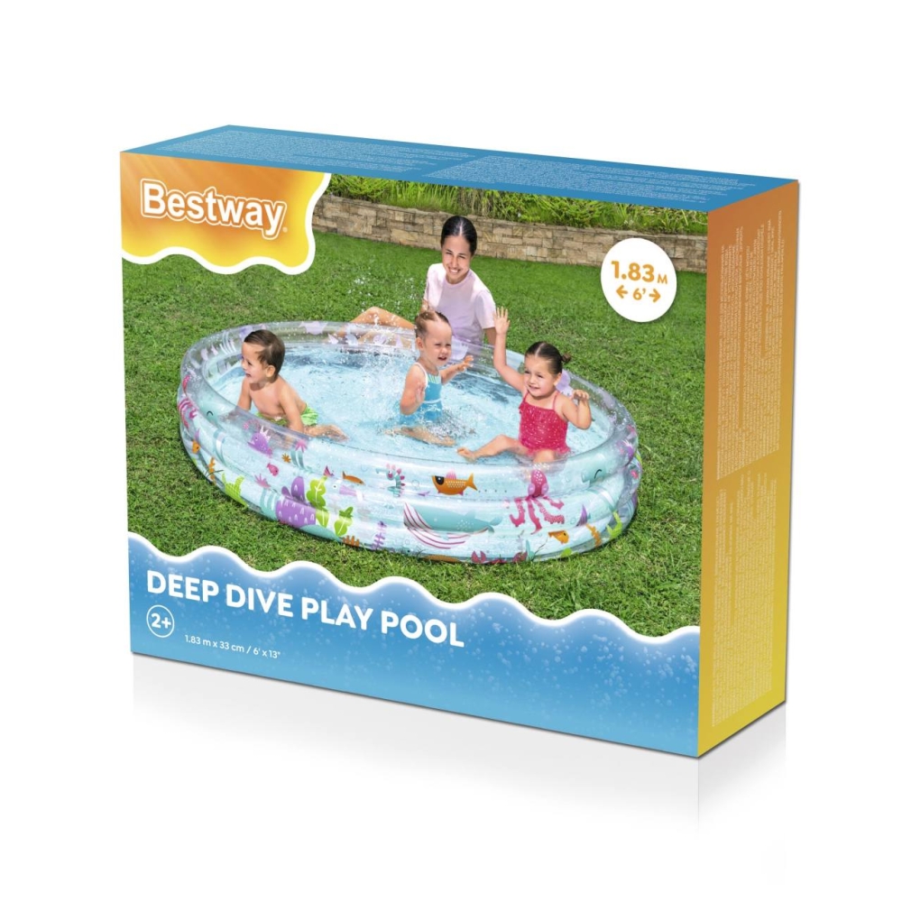 Pripučiamas baseinas BESTWAY Sea World 2+ 183x33cm