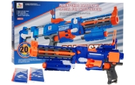 Karabin Pistolet 2w1 dla dzieci 8+ Blaze Storm 20 długich Pocisków z pianki + Celownik laserowy + Kolba