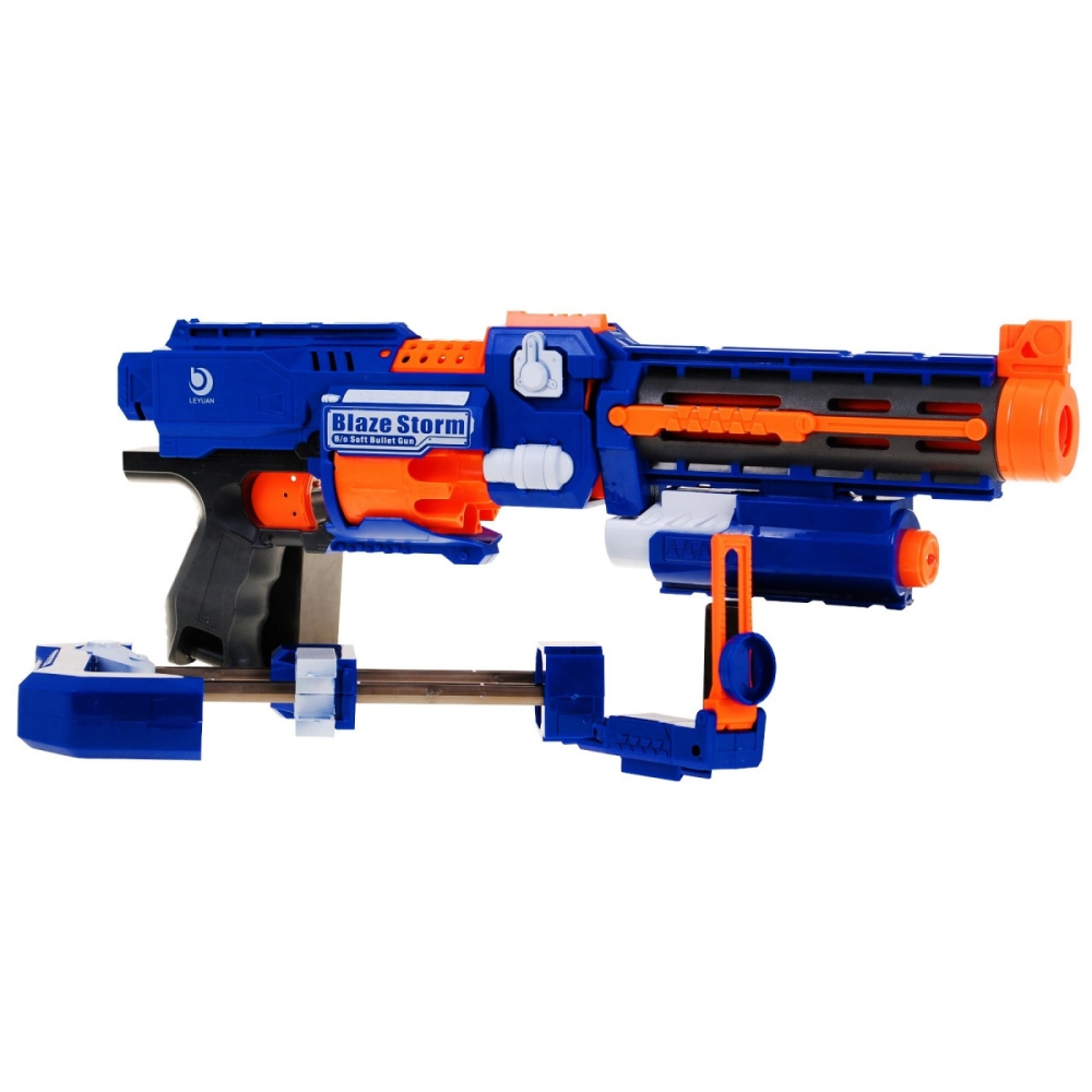 Karabin Pistolet 2w1 dla dzieci 8+ Blaze Storm 20 długich Pocisków z pianki + Celownik laserowy + Kolba