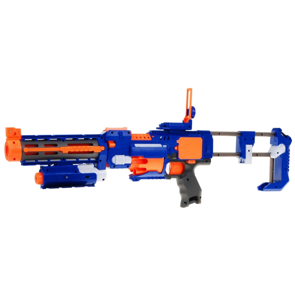 Karabin Pistolet 2w1 dla dzieci 8+ Blaze Storm 20 długich Pocisków z pianki + Celownik laserowy + Kolba
