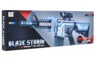 Sidabrinis vaikiškas šautuvas 6+ Blaze Storm 20 ilgų putplasčio kulkų + taikikliai